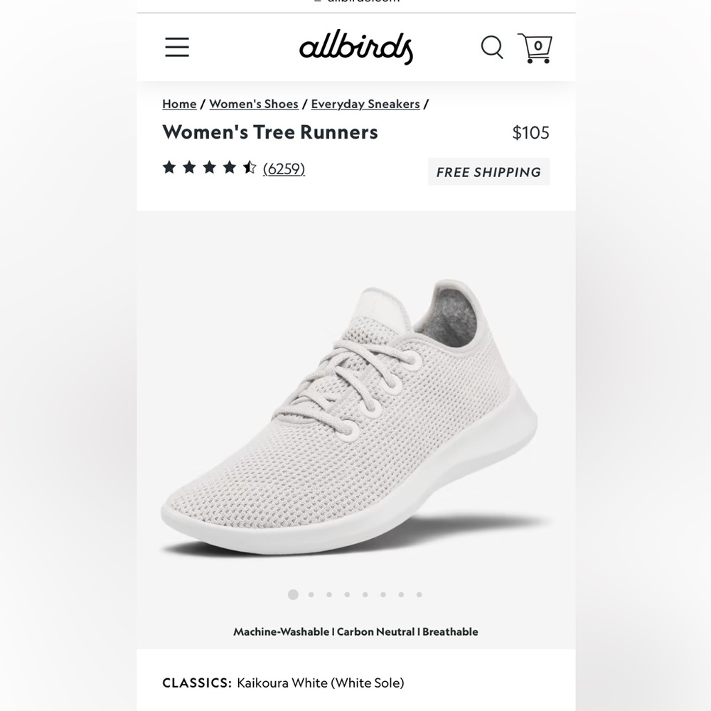 Allbirds Women’s Tree Runner Sneakers